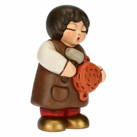 Venditore di pentole in ceramica Presepe Classico rosso