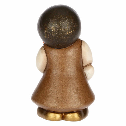 Bimba con oca in ceramica Presepe Classico