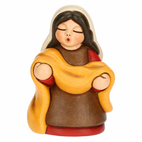 Venditrice di stoffe in ceramica Presepe Classico Thun