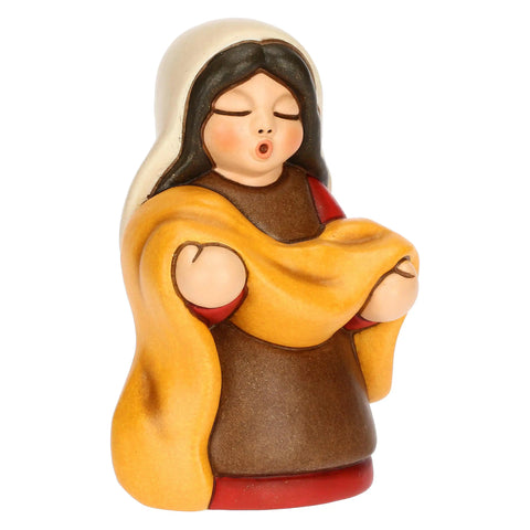 Venditrice di stoffe in ceramica Presepe Classico Thun