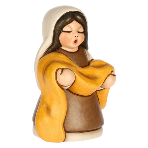 Venditrice di stoffe in cermica Presepe Classico Thun