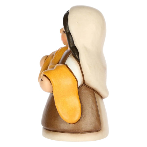 Venditrice di stoffe in cermica Presepe Classico Thun