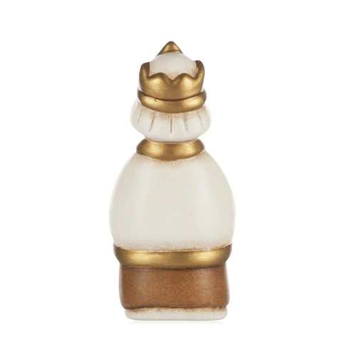 Re Magio Gaspare con mirra Presepe Classico bianco