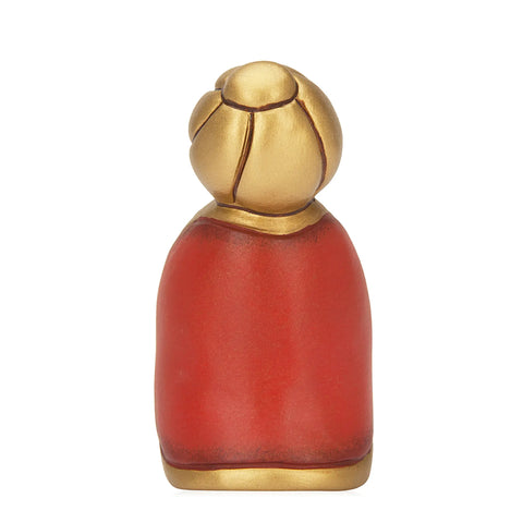 Re Magio Melchiorre con oro Presepe Classico rosso