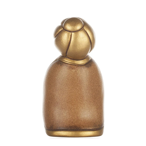 Re Magio Melchiorre con oro Presepe Classico bianco Thun