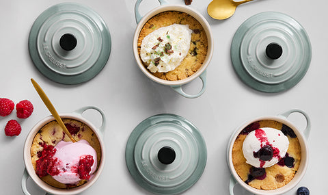 Mini cocotte rotonda in gres vetrificato sea salt Le creuset