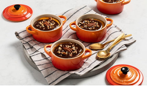 Mini cocotte rotonda in gres vetrificato arancio Le creuset