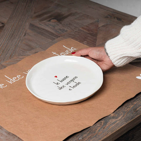 Set 2 Piatti da dessert Le buone idee vengono a tavola da Simple Day