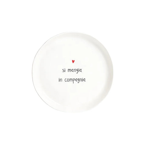 Set 2 Piatti da dessert Si mangia in compagnia da Simple Day