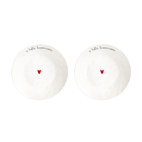 Set 2 Piatti fondi E' tutto buonissimo da Simple Day