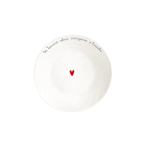 Set 2 Piatti fondi Le buone idee vengono a tavola da Simple Day