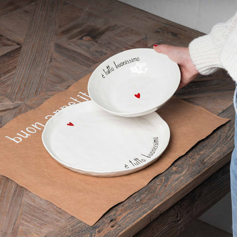 Set 2 Piatti piani E' tutto buonissimo da Simple Day