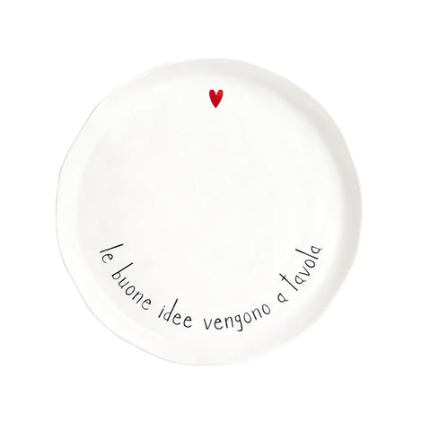 Set 2 Piatti piani Le buone idee vengono a tavola da Simple Day