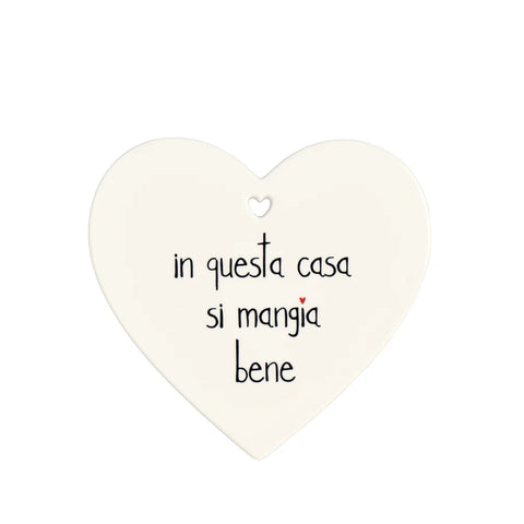 Sottopentola cuore In questa casa si mangia bene da Simple Day