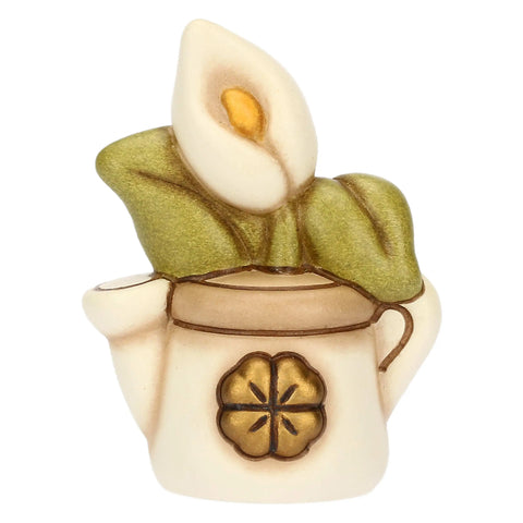 Mini annaffiatoio in ceramica con calla Thun