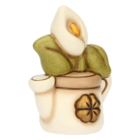 Mini annaffiatoio in ceramica con calla Thun