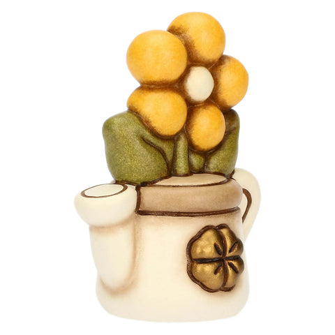 Mini annaffiatoio in ceramica con margherita Thun