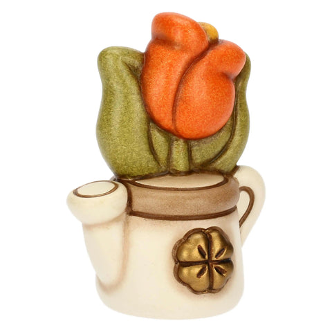 Mini annaffiatoio in ceramica con tulipano Thun