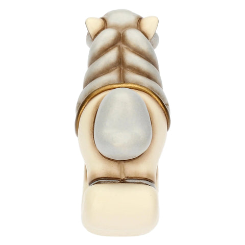 Cavallino a dondolo lui in ceramica