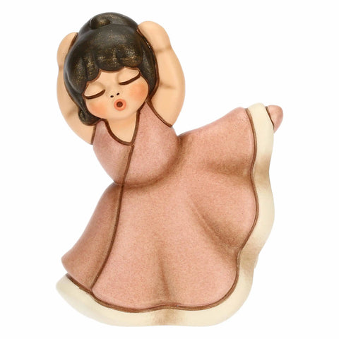 Ballerina rosa danzante in ceramica Thun