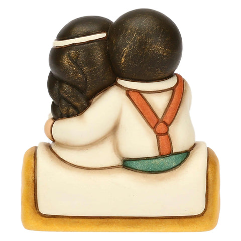 Sposini in ceramica su paglia, piccoli Thun