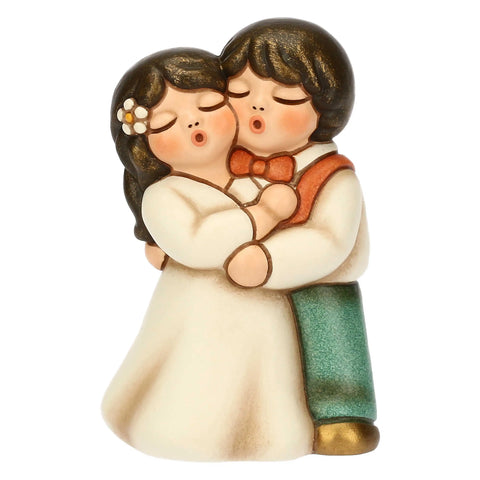 Sposini abbracciati in ceramica, piccoli Thun