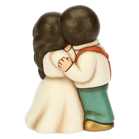 Sposini abbracciati in ceramica, grandi Thun