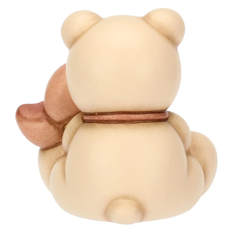 Teddy in ceramica con girandola rosa