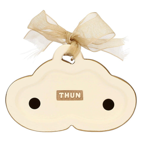 Mini formella in ceramica coppia di cuori Thun