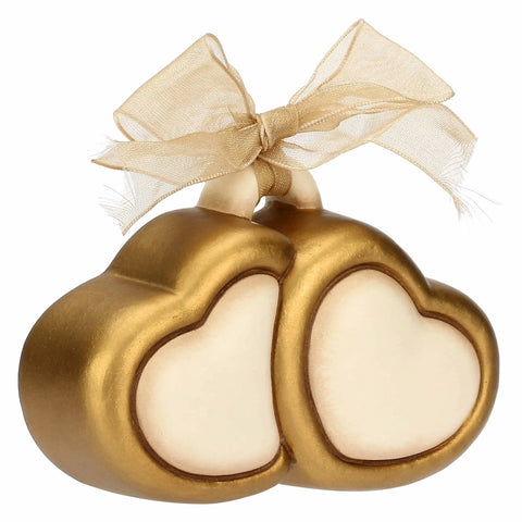 Mini formella in ceramica coppia di cuori Thun