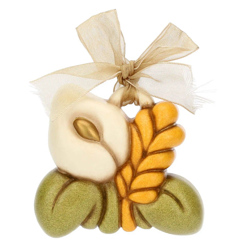Mini formella in ceramica calla e spiga Thun