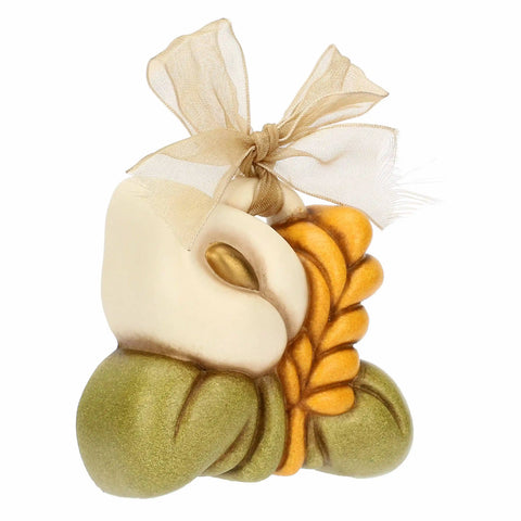 Mini formella in ceramica calla e spiga Thun