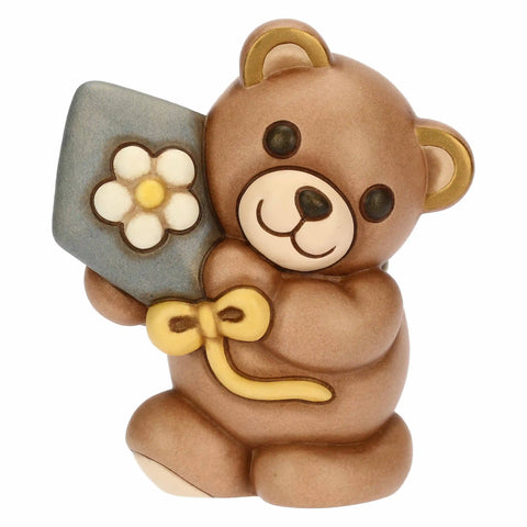 Teddy in ceramica medio con aquilone