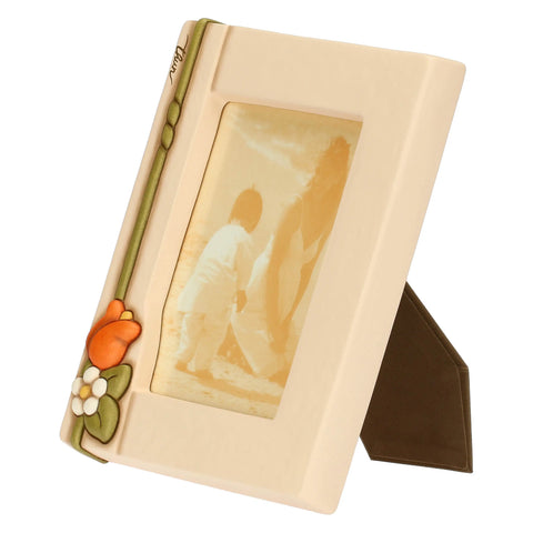 Portafoto in ceramica con fiori Country Bloom, grande