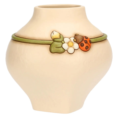 Vaso in ceramica con coccinella Country Bloom, medio