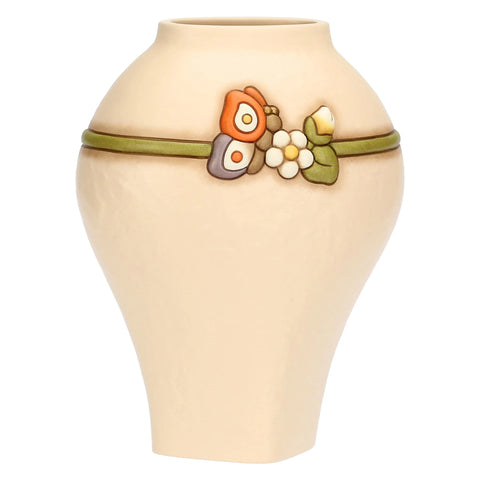 Vaso in ceramica con farfalla Country Bloom, grande