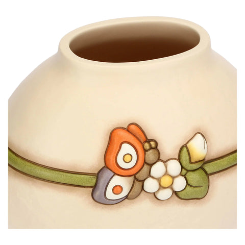 Vaso in ceramica con farfalla Country Bloom, grande