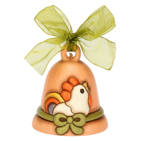 Campanella arancione Limited Edition in ceramica Pasqua 2025