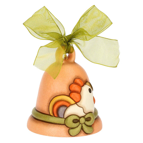 Campanella arancione Limited Edition in ceramica Pasqua 2025