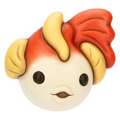 Pesce rosso e giallo da appendere