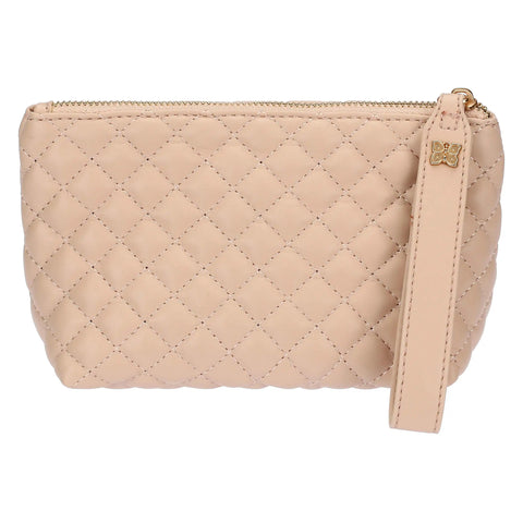 Pochette in ecopelle trapuntata, rosa Linea Sempre con me