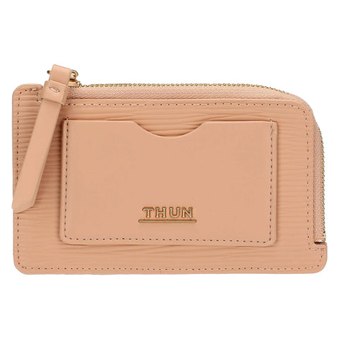 Porta carte in ecopelle medio, rosa