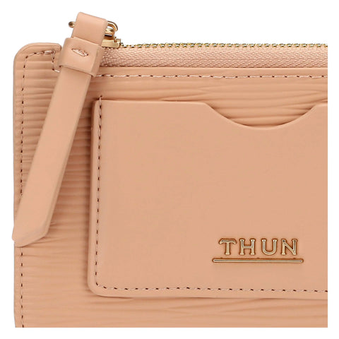 Porta carte in ecopelle medio, rosa