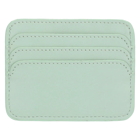 Porta carte in ecopelle piccolo, verde Linea Sempre con me