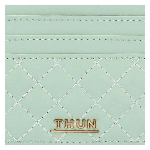 Porta carte in ecopelle piccolo, verde Linea Sempre con me