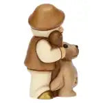 Pastore con cane Bianco in ceramica Presepe Classico Thun