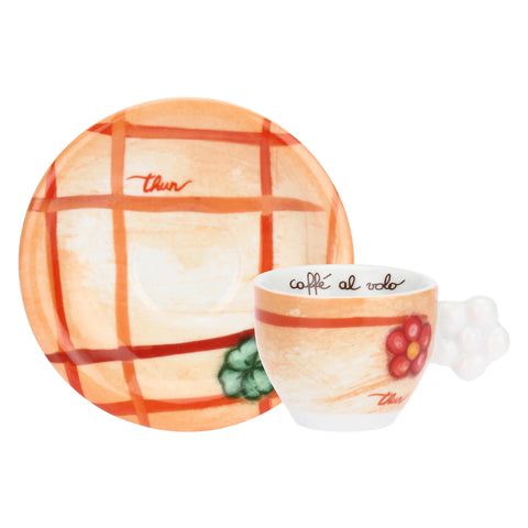 Conf. 6 tazzine in porcellana Codette