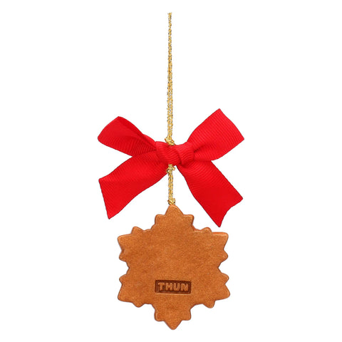 Addobbo natalizio fiocco di neve in ceramica, piccolo