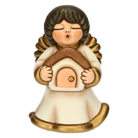 Angelo custode "Famiglia" in ceramica