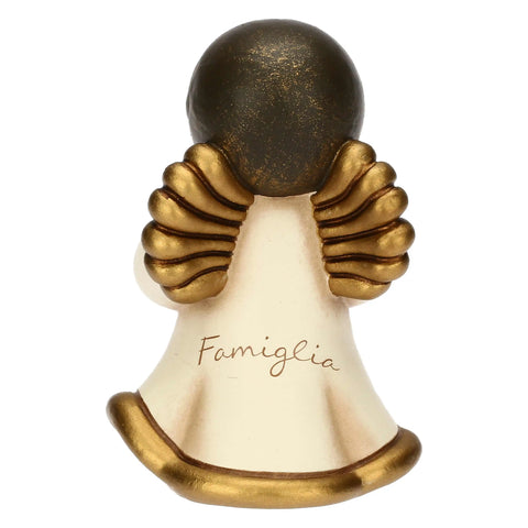 Angelo custode "Famiglia" in ceramica